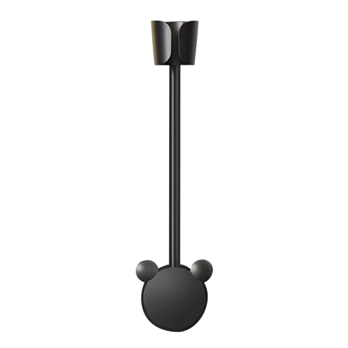 LIYJTK Fauler Haartrockner Stand Mehrzweck-Hände 360 Grad Rotation selbst klebend an der Wand befestigter Föhn Halter (Schwarz) von LIYJTK