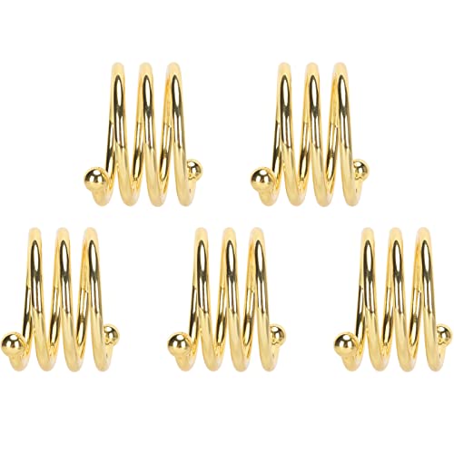 LIYJTK Gold Serviettenringe hohe Härte Multi Purpose Serviettenhalter Hochzeitshotelparty von LIYJTK