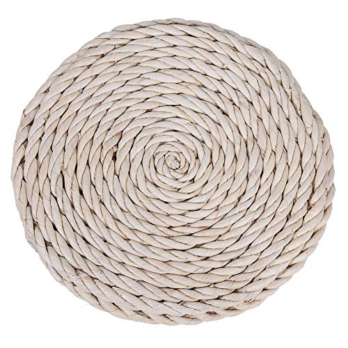 LIYJTK Handgefertigtes rundes Gewebe Natur Stroh gewebter Sitzkissen langlebiger Bodenkissen für Meditation Home Decor LIYJTK Handgefertigtes rundes Gewebe Natur Stroh gewebter Sitzkissen langlebiger Bodenkissen für Meditation Home Decor von LIYJTK