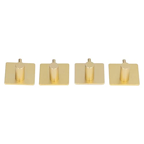 LIYJTK Handtuch Haken Klebstoff rostfeste wasserdichte Hochleistungs -Wandhaken für Mantelmantel Robe Golden von LIYJTK
