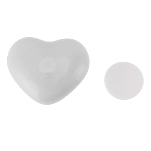 LIYJTK Herzförmiger Toilettentankknopf Kunststoff näserfreundlicher Toiletten -Druckknopf Drücken Sie das Werkzeug (Weiß) von LIYJTK