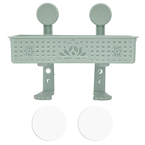 LIYJTK Hollow ed Out Wand Montage Abfluss Regal Aufbewahrung skarkt Badezimmer Organizer Küche Badezimmer Toilette (Grün) von LIYJTK