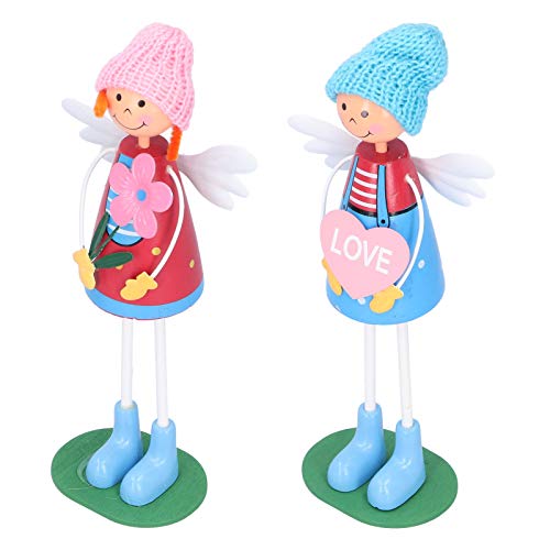 LIYJTK Holzpuppen Home ation Desktop Orament Hochzeit Handwerk Süßes Ornamente Büro Exquisite Verarbeitung Grasbaum Buntes Mädchen Puppen Geburtstags 2 Pack von LIYJTK