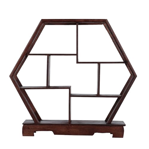 LIYJTK Home Carving Crafts Rack Antique Display Rack vielseitige Schreibtischation (6 Ecken) von LIYJTK