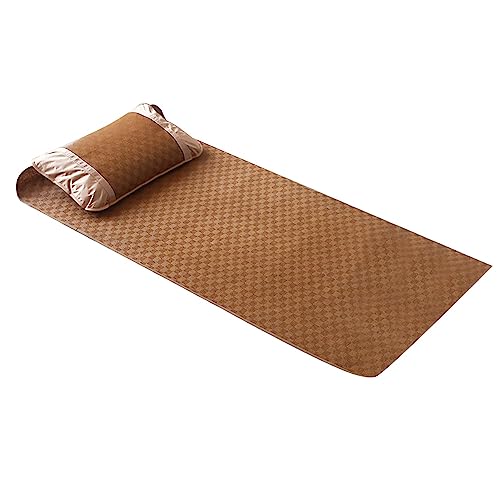LIYJTK Home Textile Rattan Matten Gitter Eingebautes Blech Set Coole Bettdecke Sommer Super -Elastizität Band (100 * 195 cm Kissenbezug 48 * 74cm*1) von LIYJTK