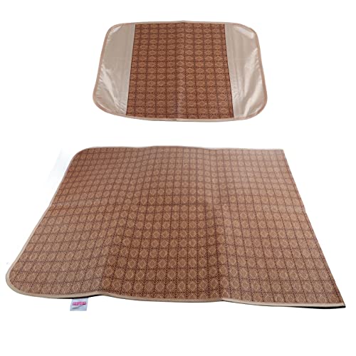 LIYJTK Home Textile Rattan Matten Gitter Eingebautes Blech Set Coole Bettdecke Sommer Super -Elastizität Band (80 * 195 cm Kissenbezug 48 * 74cm*1) von LIYJTK