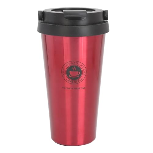 LIYJTK Isolierter Kaffeetasse Edelstahl tragbarer Autobecher für Reisen (500 ml) von LIYJTK
