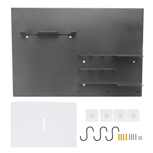LIYJTK Kaffeewerkzeuge Wandmontierte Rack Eisen ordentlicher Speicherhalter Platz sparender Organizer (Grau) von LIYJTK