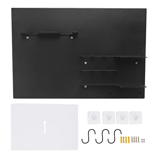 LIYJTK Kaffeewerkzeuge Wandmontierte Rack Eisen ordentlicher Speicherhalter Platz sparender Organizer (Schwarz) von LIYJTK