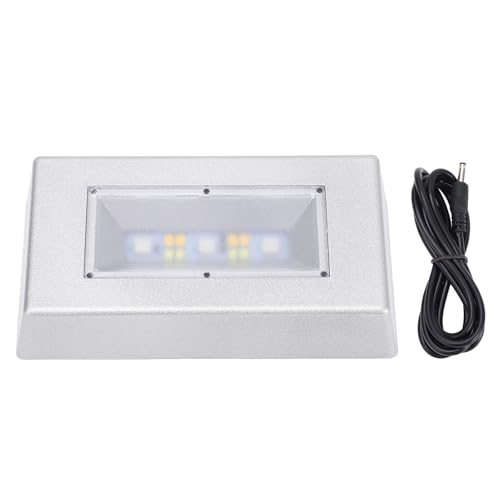 LIYJTK LED Light Basis Multi -Farbmodi Display Ständer USB -Batterieantrieb erhöht Showcase Dekor Kristallkunst [Home Office] Silber von LIYJTK