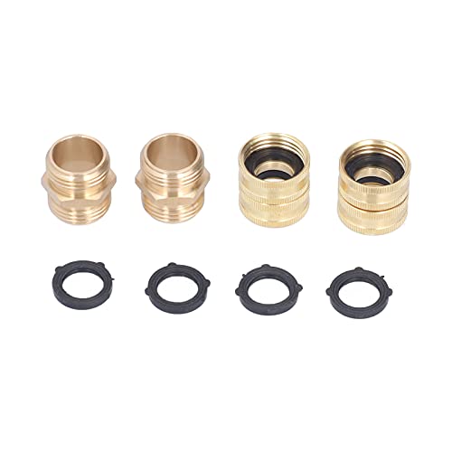 LIYJTK Messingschlauchadapter langlebig und bequem 2 - -Adapter -Gartenwaschmaschine von LIYJTK