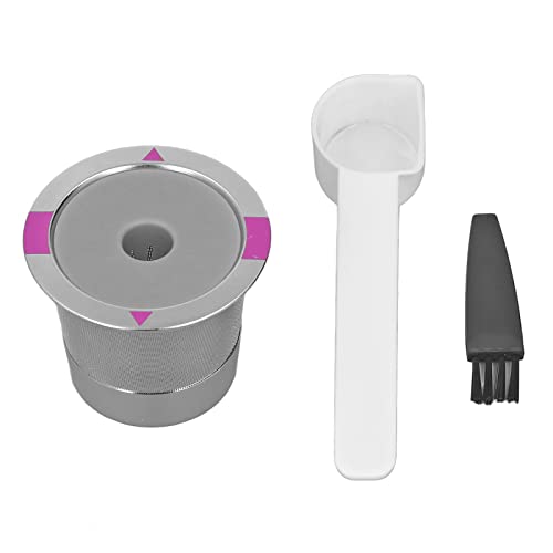 LIYJTK Metallkaffee -Schote Edelstahl wiederverwendbarer Filterbecher Single für Kaffeemaschine mit passender Bürstenlöffel LIYJTK Metallkaffee -Schote Edelstahl wiederverwendbarer Filterbecher Single für Kaffeemaschine mit passender Bürstenlöffel von LIYJTK