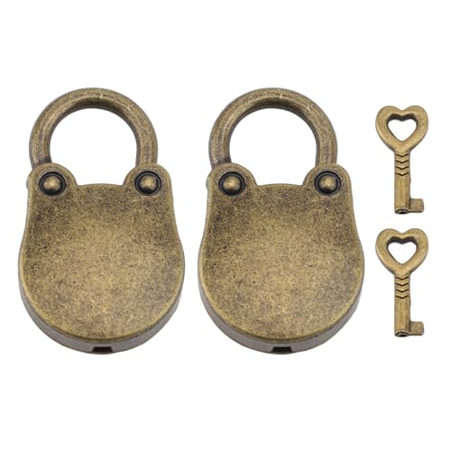 LIYJTK Mini -Bären -Vorhängescheln Zinklegierung niedlicher Bärenform Hanging Schloss für Schmuckaufbewahrung (Bronzefarbe) von LIYJTK