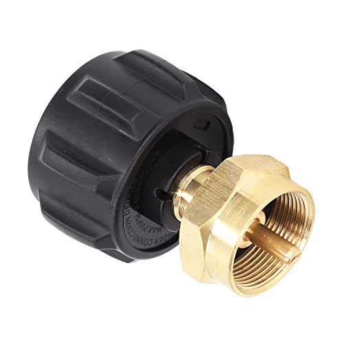 LIYJTK Nachfüllapter QCC1 Regler Ventil Messing Tank Koppler Easy Propan Nachfüllcamping BBQ Langable Messingmaterial von LIYJTK