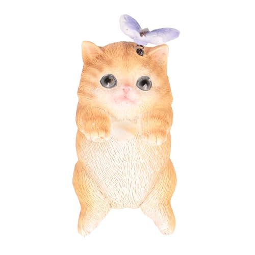 LIYJTK Niedliche Tierkatzentopf -Kleiderbügel -Ornament für Gartenhof (BS38015) von LIYJTK