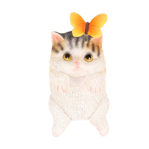 LIYJTK Niedliche Tierkatzentopf -Kleiderbügel -Ornament für Gartenhof (BS38016) von LIYJTK