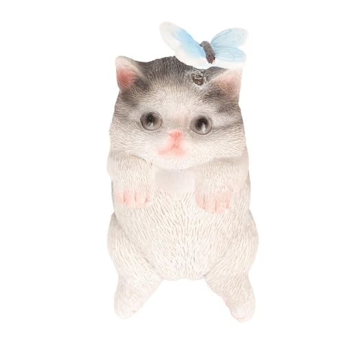 LIYJTK Niedliche Tierkatzentopf -Kleiderbügel -Ornament für Gartenhof (BS38017) von LIYJTK