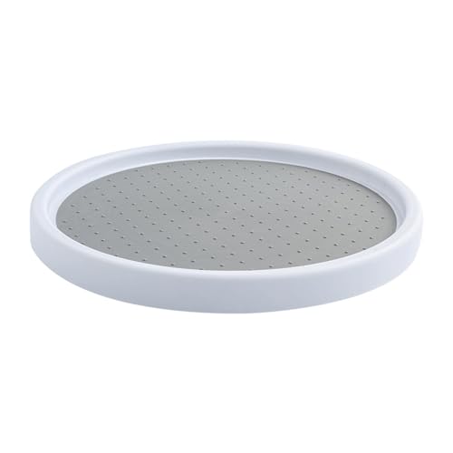 LIYJTK Rotierende Rack Anti -Skid -Plattenspieler -Organisator Küche Badezimmer Büro Kühlschrank (Klein (13x15 cm, benötigen 3 3a Batterie)) von LIYJTK
