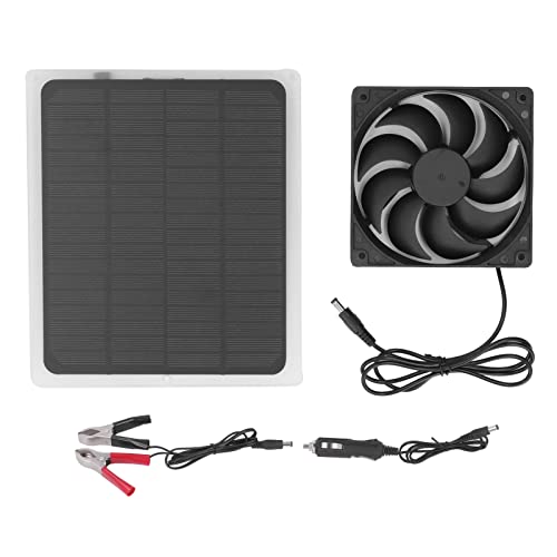 LIYJTK Solarabluftventilator Energieeinsparung tragbares 5W 5V Solar Abgase Ventilator Camping RV Chicken Coop Hundehaus Baum Haus von LIYJTK