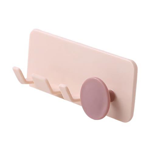 LIYJTK Stecker Haken Punch Starke Haftung Einfache Erscheinung Wand Montiert Halter Bad Küche Power Stecker (Rosa) von LIYJTK