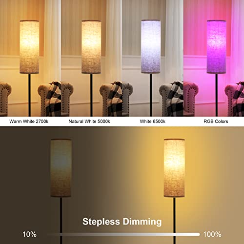 LIYJTK Stehlampe Modernes Design RGB+CCT LEDs 800 lm Helligkeit 30 Minuten Timer Schlafzimmer Wohnzimmer von LIYJTK