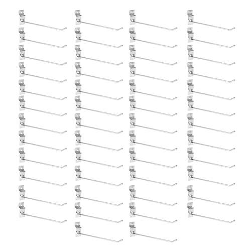 LIYJTK Supermarktregal Haken Starker Eisen -Wea -Resistant Peg Board Slatwall Hanger 50pcs von LIYJTK