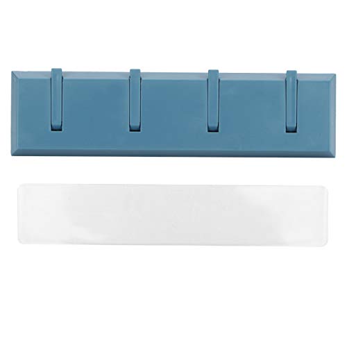 LIYJTK Wall Row Haken Schlachtmantel Schlüsselhalter Tür Hutbügel Badezimmer Walltür für Küchenbad (Dunkelblau) von LIYJTK