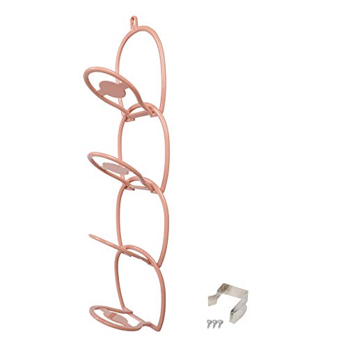 LIYJTK Wandmontierte Haken Stick an der Wand Klappbare Kleidung Hutschalte Handtuchhalter grünblau Pink 44,5 * 16,5 * 13,5 cm 415g (Rosa) von LIYJTK