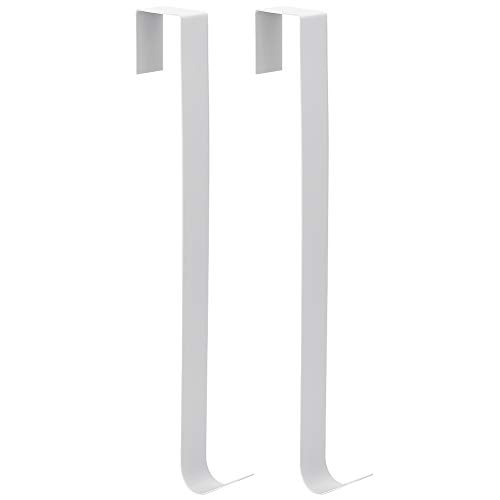 LIYJTK Weihnachtsgirlande Kranz Kleiderbügeltür Haken 2PCS Innovative Weihnachtsationen für Heimschlafzimmer (Weiß) von LIYJTK