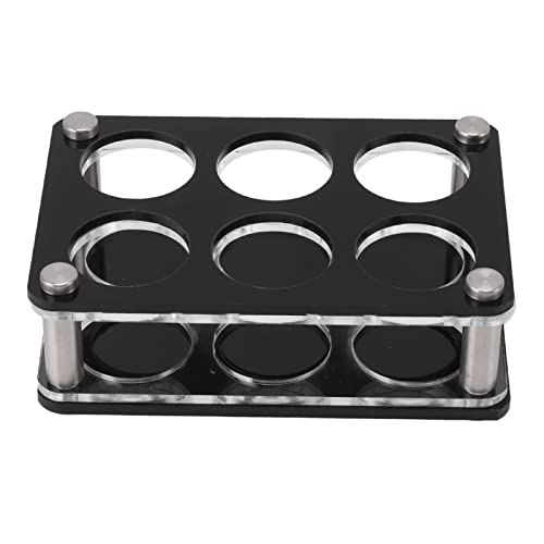 LIYJTK Weinflasche Displayhalter Acryl wirkungsbeständige dekorative Weinflaschen Rack Home Bar (2x3 6 Kopf -Kombinationsbecherhalter) von LIYJTK