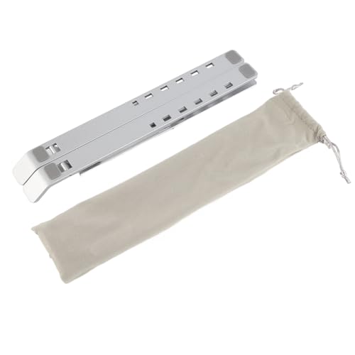 Laptop -Ständer einstellbar ergonomisch tragbares Kühlregal für Aluminiumlegierung von Home Office (Silber) von LIYJTK