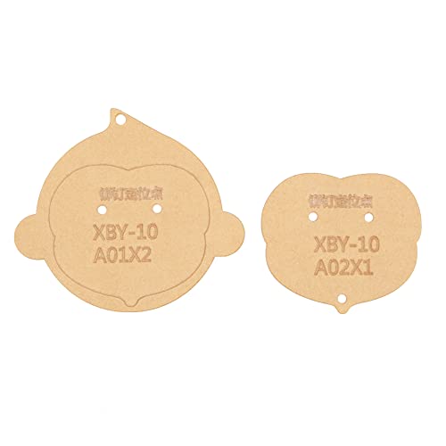 Lederhandwerk Monkey Key Ring Schablone Acrylvorlage Set XBY-10 DIY Langlebige Präzision geschnitten transparentes Werkzeug Acrylmaterial UK von LIYJTK