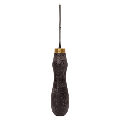 Lederkanten -Getriebe tragbares professionelles DIY -Leder mit Ebenholzholzgriff für Handwerker (3#1.3) von LIYJTK