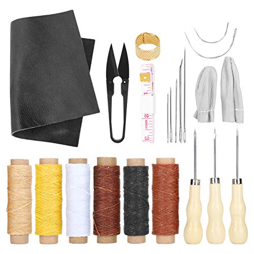 Ledernähungskit Reparaturwerkzeuge Nadeln Faden Schere DIY Handgemachte Handwerkssatz für Lederferien Ledernähungskit Reparaturwerkzeuge Nadeln Faden Schere DIY Handgemachte Handwerkssatz für Lederferien von LIYJTK