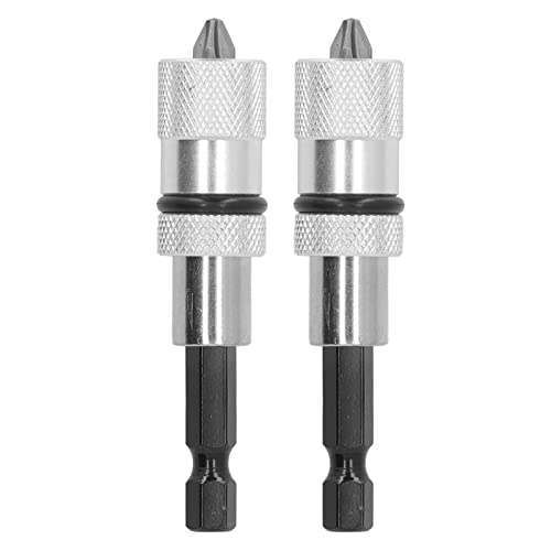 Magnetisch verstellbare Tiefen-Schnell wechsel-Bit halter Hex 1/4in mit Kreuz schrauber Bits, anwendbar auf Gipskarton, Spanplatte oder Sperrholz von LIYJTK