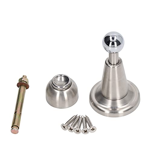 Magnetische Türstopp Edelstahl Hydraulikpuffer Wandhalterung Weiches Fang Silber für Türen Badezimmer von LIYJTK
