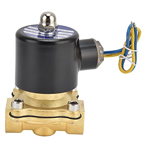Messing Normal geschlossene elektrische Magnetventil flache Membranstruktur für Wasserluftgas anwendbares Temperatur -5 ℃ -80 ℃ G1/2 in (AC220V) von LIYJTK