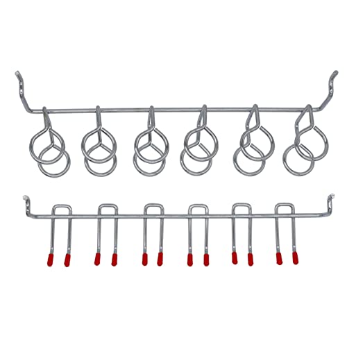 Metall Pegboard Hook Organizer Kit zum Aufhängen von Garagenwerkzeugen (114pcs) von LIYJTK
