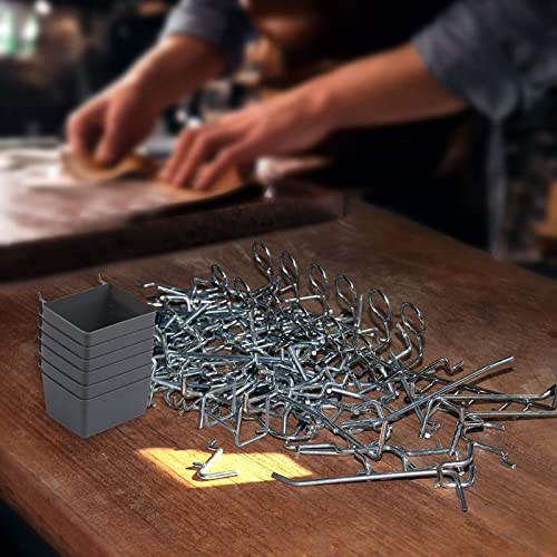Metall Pegboard Hook Organizer Kit zum Aufhängen von Garagenwerkzeugen (140pcs) von LIYJTK