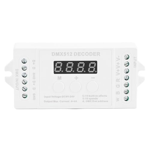 Mini 4Ch Digital Display Decoder 15 Eingebaute Effekte DC9 bis 24 V Controller RGBW LED -Lichter Bühnenbeleuchtung für Ereignisse und Einstellungen Mini 4Ch Digital Display Decoder 15 Eingebaute Effekte DC9 bis 24 V Controller RGBW LED -Lichter Bühnenbeleuchtung für Ereignisse und Einstellungen von LIYJTK