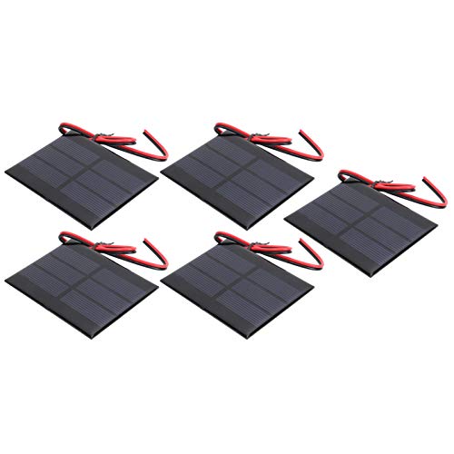 Mini Solar Panel Hohe Umwandlungseffizienz DC 1,5 V 0,65 W 5pcs Anzug Solarspielzeug 60 x 80 x 3 mm von LIYJTK