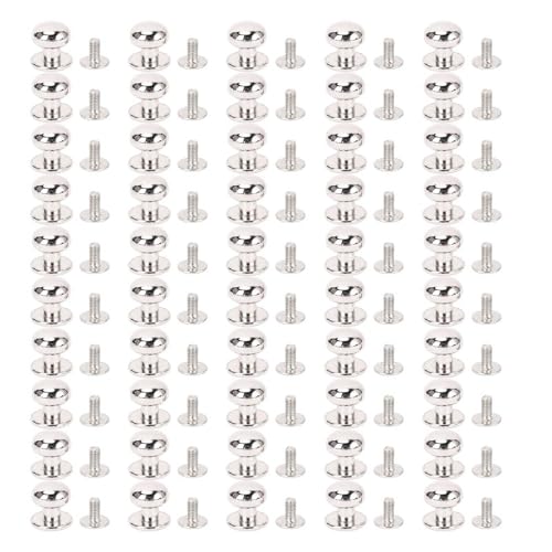 Multifunktionaler Ball Head Stud Nieten Sie Zinklegierung für Handwerk (Silber) von LIYJTK