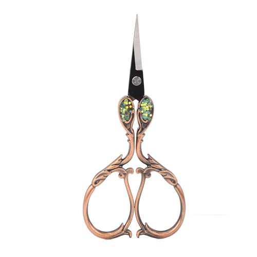 Nähen Stickerei Schere Edelstahl genaues Detail Werkzeug für Handwerk (Kupferfarbe) von LIYJTK