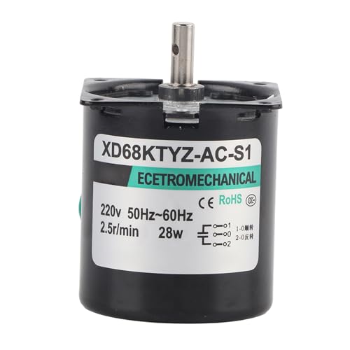 Permanent Magnet Synchronen Zahnradmotor kleines Volumen großes Drehmoment für Automatisierungsbühnenlampen AC220V 28W 2,5 20 30 110 U/min CW CCW (2,5 Umdrehungen) von LIYJTK