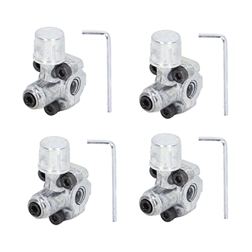 Piercing Ventil Zinklegungsleitungshahnventile 3 in 1 stabiler Anschluss Klimaanlage HVAC -Kühlschrank 4pcs Silber Piercing Ventil Zinklegungsleitungshahnventile 3 in 1 stabiler Anschluss Klimaanlage HVAC -Kühlschrank 4pcs Silber von LIYJTK