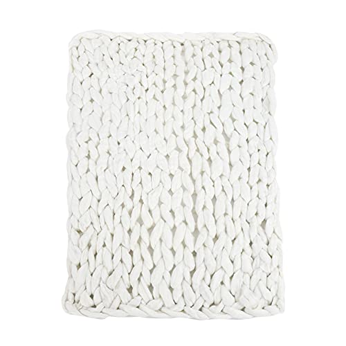 Plüsch Super Big Big Chunky Strick Sofa Decke warmes weiches Sperry, um dem Wohnzimmer Schlafzimmer Wärme zu verleihen (100x150) von LIYJTK