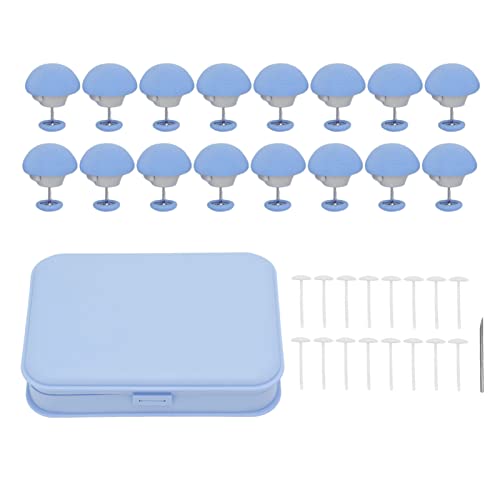 Quilt Cover Clip -Pilzform -Stoffnadel - Einfacher Fixierer für Bettwäsche - Heimkissen (Blau) von LIYJTK