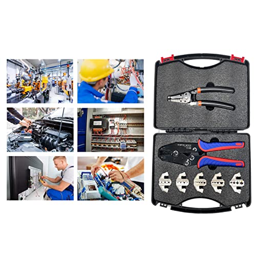 Ratschen Crimp werkzeug Kit Multifunktion kabel Crimp zange 5 Strümpfe für isolierte Terminals Elektriker arbeiten von LIYJTK