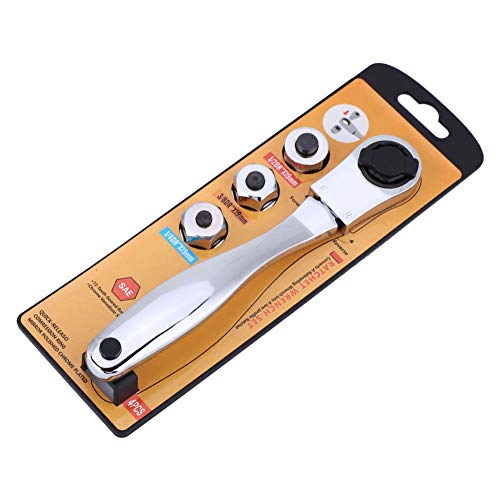 Ratschenschlüssel 2-Wege Multifunktionales Handwerkzeug mit 3pcs-Sockeladaptern ideal für Haushäuser-Werkstatt-Werkstatt-Arbeiter Bauherren Ratschenschlüssel 2-Wege Multifunktionales Handwerkzeug mit 3pcs-Sockeladaptern ideal für Haushäuser-Werkstatt-Werkstatt-Arbeiter Bauherren von LIYJTK