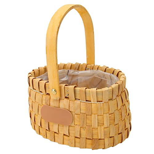 Rattan Blumenkorb tragbare dauerhafte ideale Dekoration Kinder von LIYJTK
